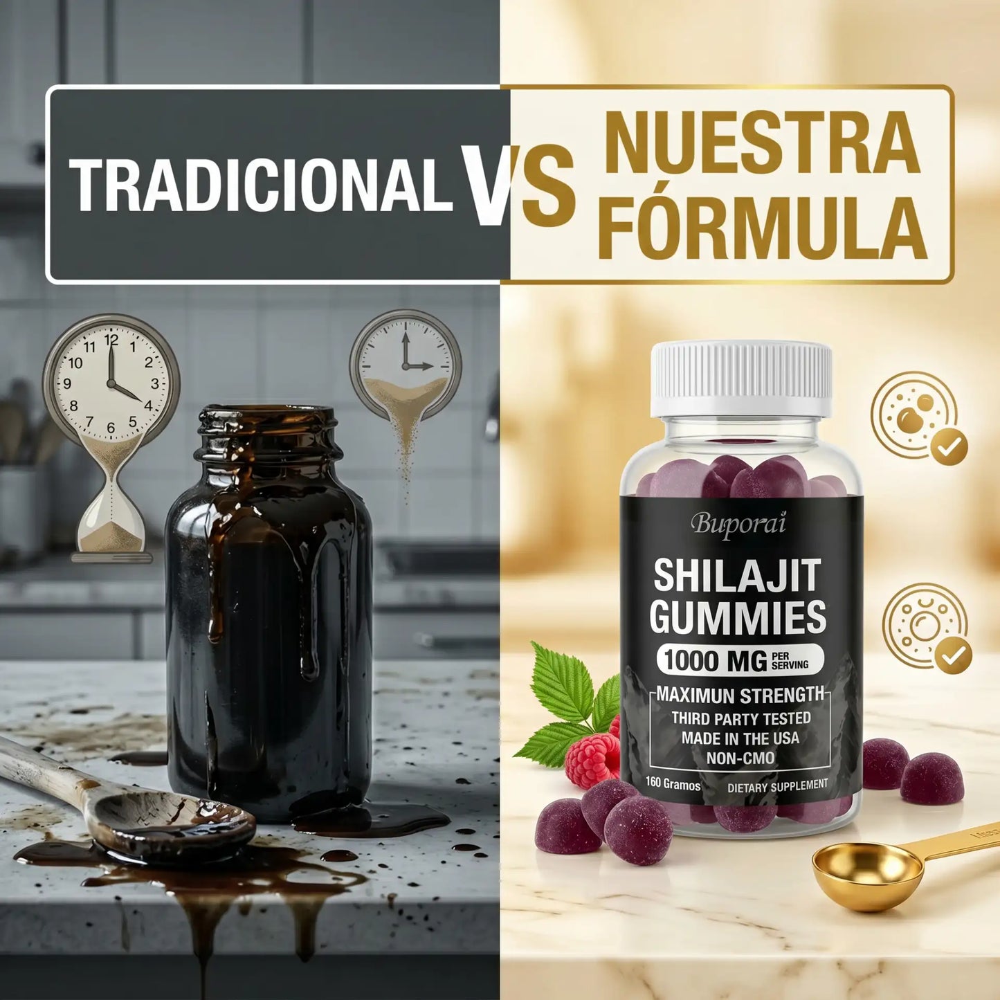 Shilajit Gomitas | 60 Unidades | 1000MG