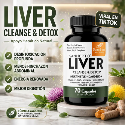 Liver Cleanse Detox - Limpieza hepática (70 cápsulas)