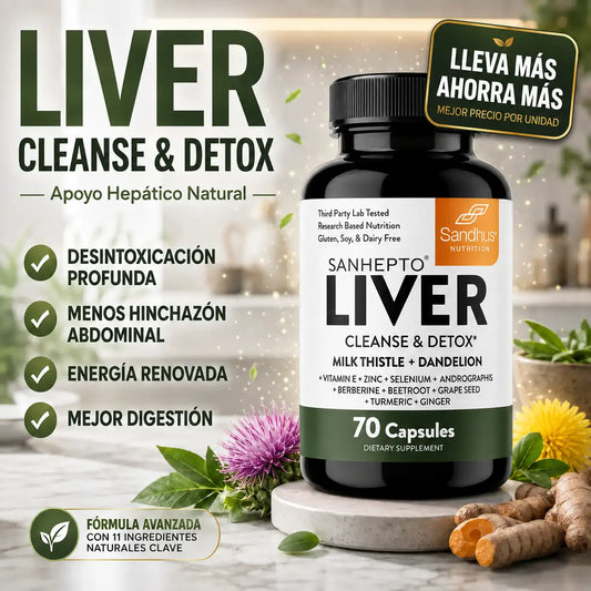 Liver Cleanse Detox - Limpieza hepática (70 cápsulas)