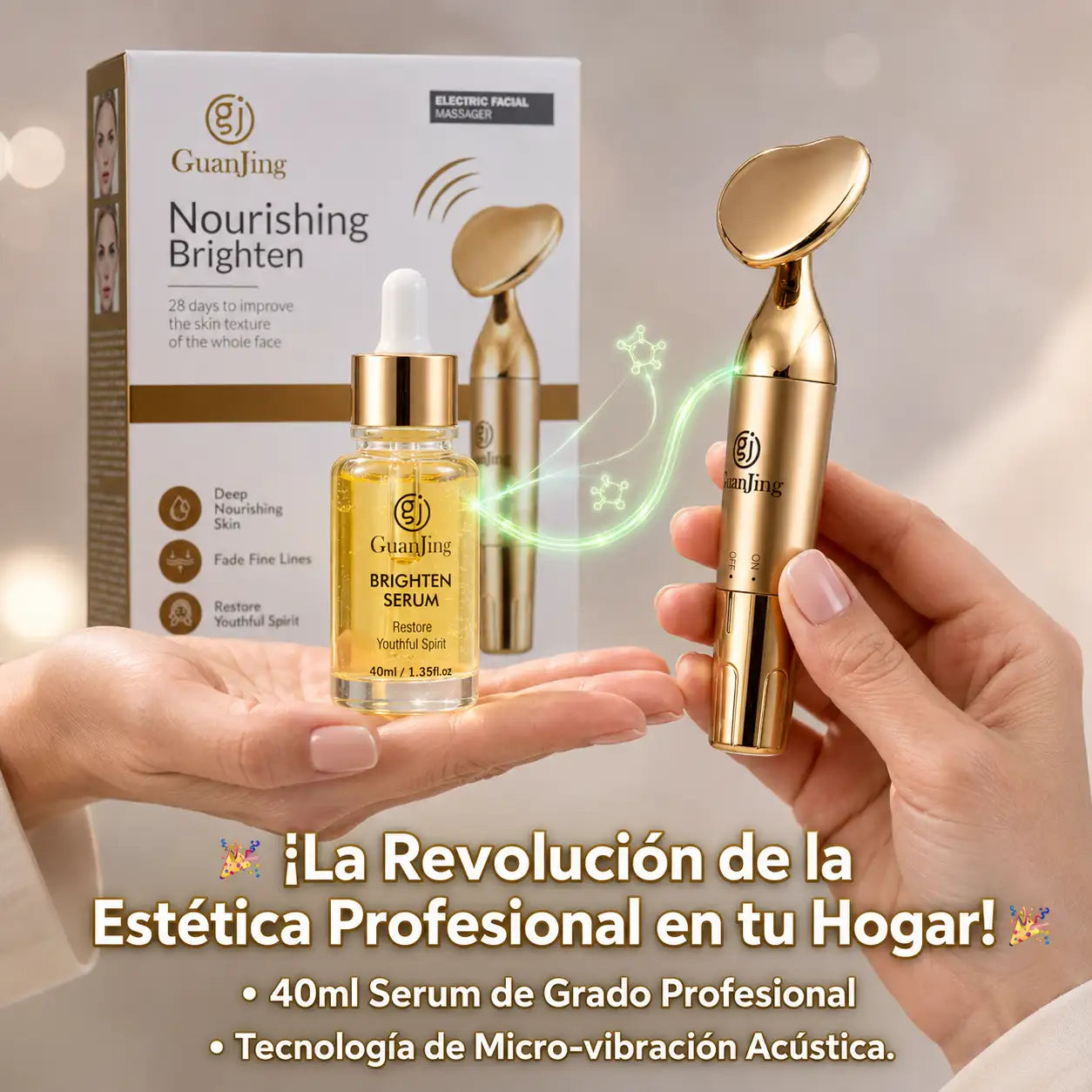 Kit Serum Guanjing + Masajeador Portátil