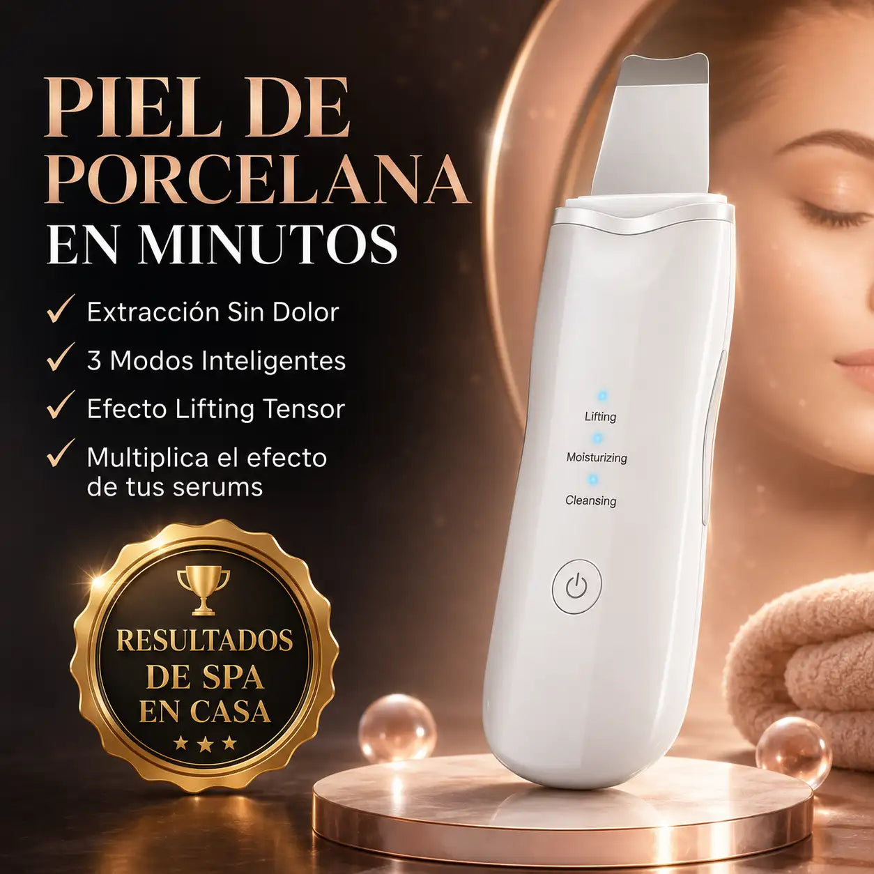 SonicPeel™ Pro - Espatula Facial Ultrasonica Exfoliante