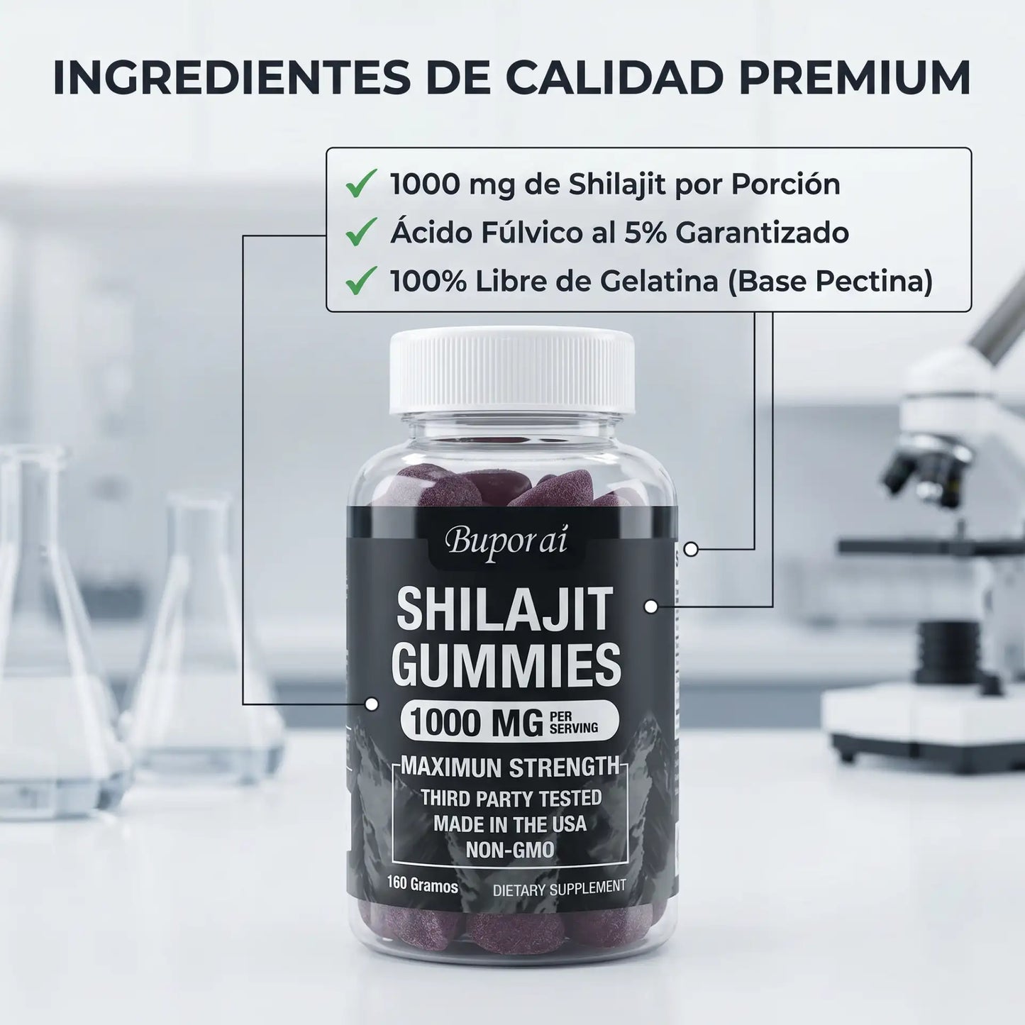 Shilajit Gomitas | 60 Unidades | 1000MG