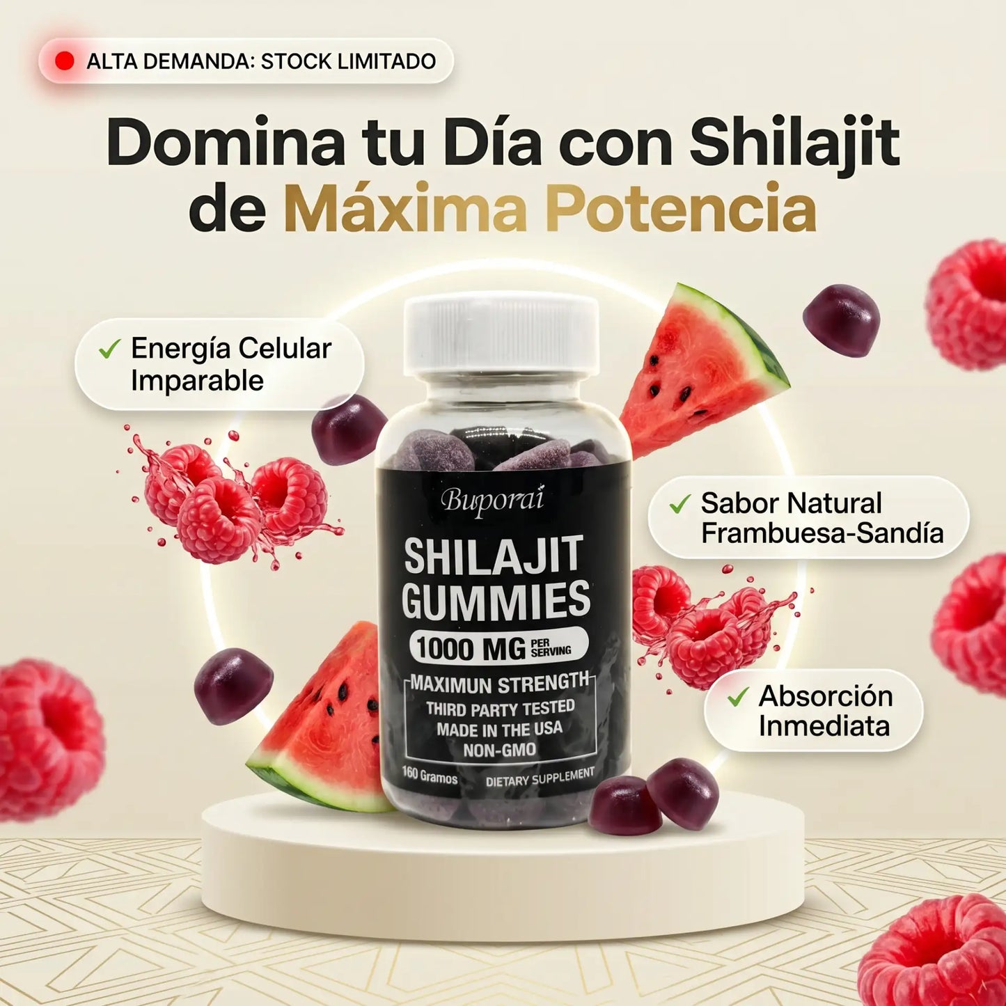 Shilajit Gomitas | 60 Unidades | 1000MG