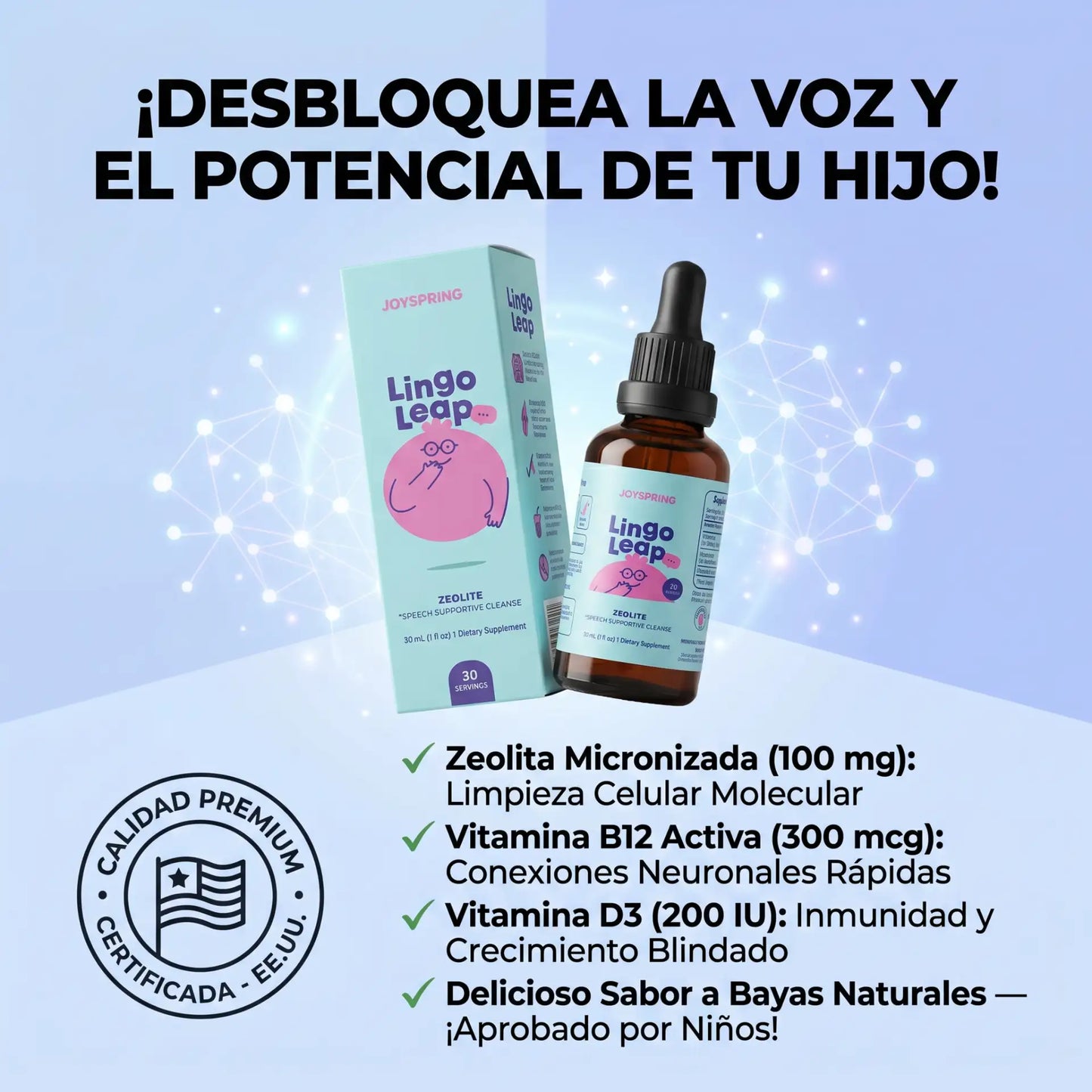 LINGO LEAP - Suplemento para el desarrollo del lenguaje en niños